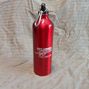 Red 26 oz Aluminum Water Bottle with Logo for Oklahoma Dance Rush (UCWDC Event)